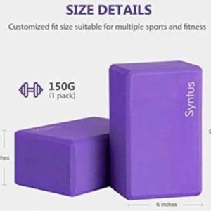 🔴 2 for $25 Yoga Block and 2 EVA Foam Soft Non-Slip 9×6×4 inches,